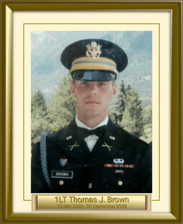 1LT Thomas J. Brown 13 Mar 1982 - 23 September 2008