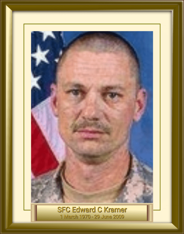 SFC Edward C Kramer 1 March 1970 - 29 June 2009