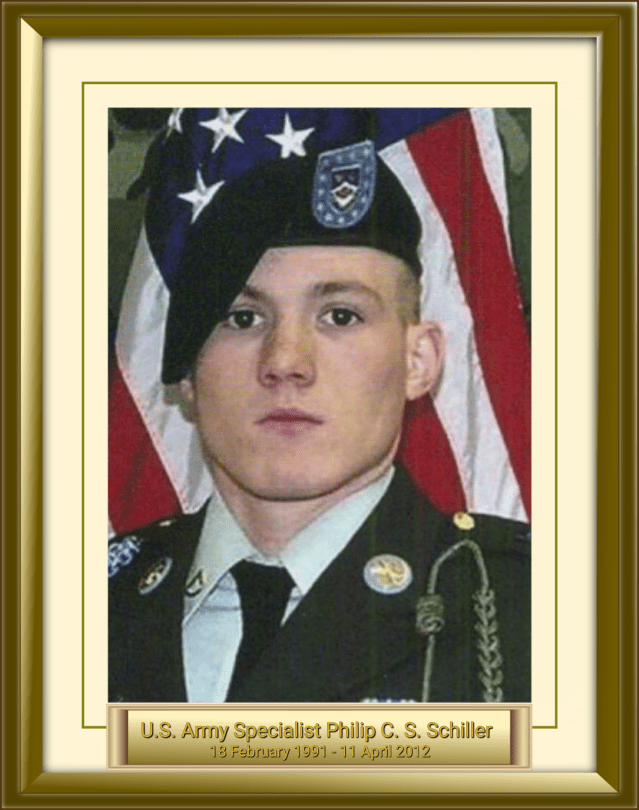 U.S. Army Specialist Philip C. S. Schiller 18 February 1991 - 11 April 2012