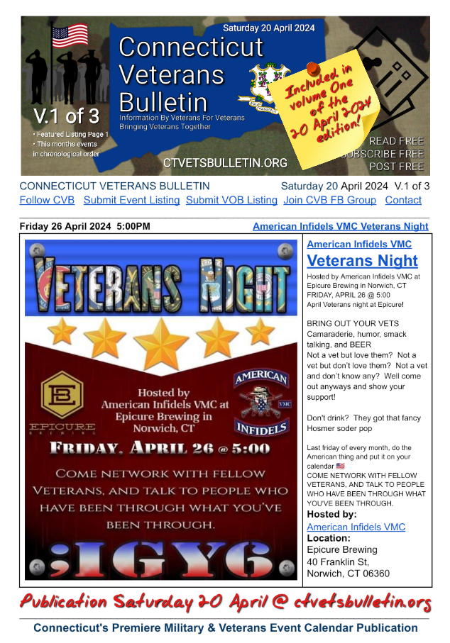 American Infidels VMC Veterans Night