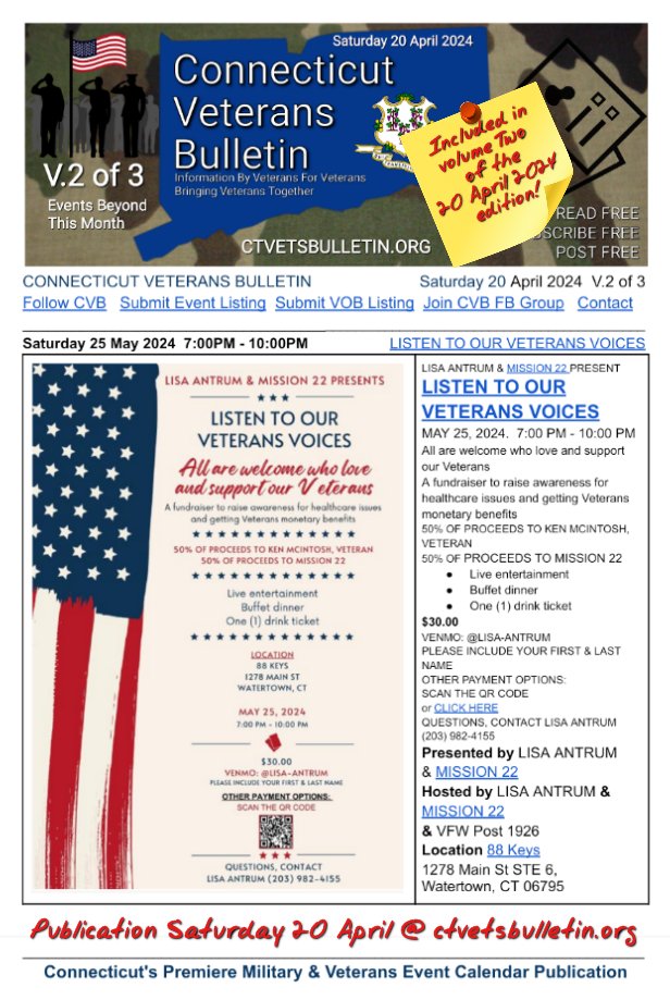 LISTEN TO OUR VETERANS VOICES