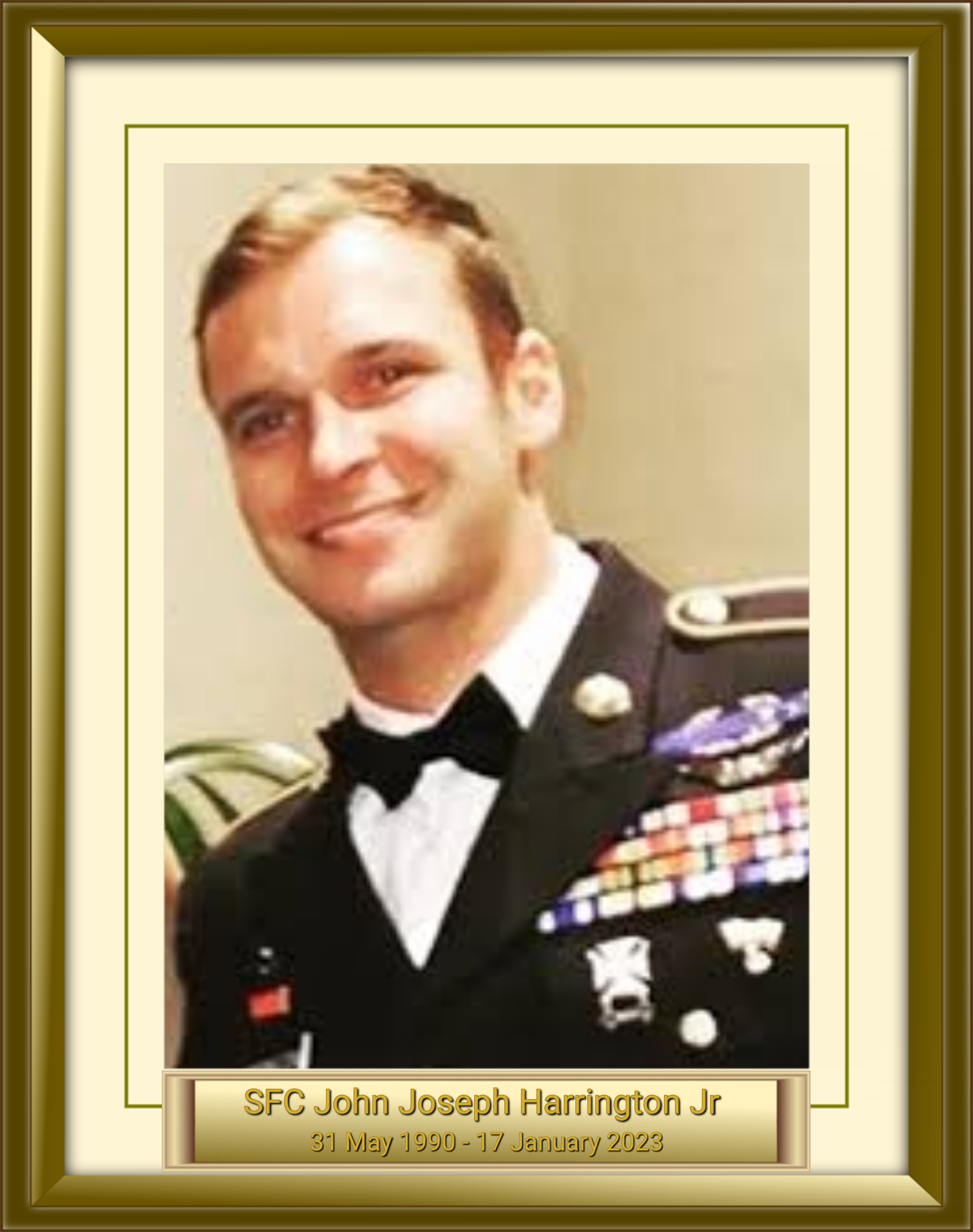 SFC John Joseph Harrington Jr 31 May 1990 - 17 January 2023