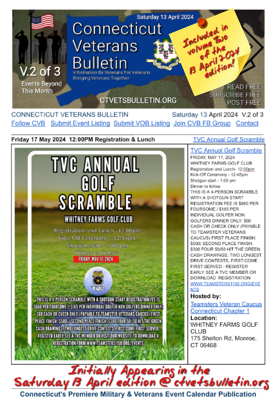 TVC Annual Golf Scramble