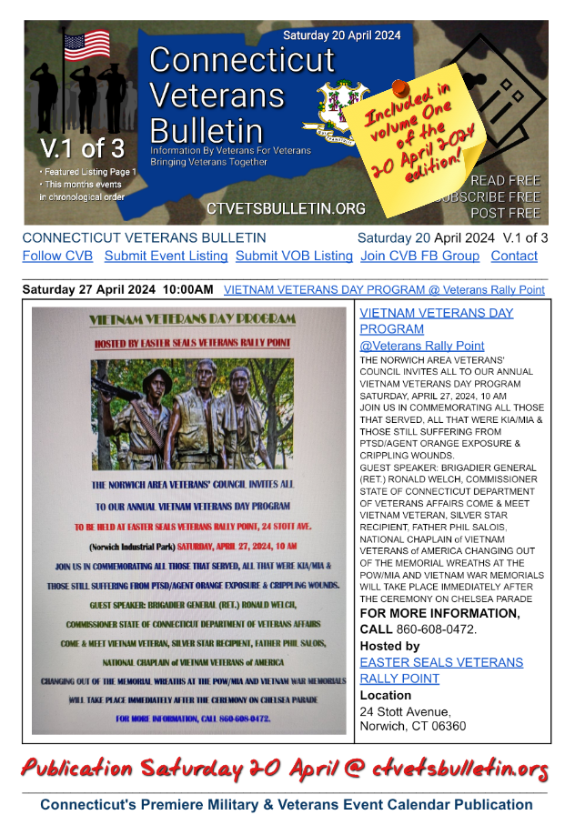 VIETNAM VETERANS DAY PROGRAM @ Veterans Rally Point