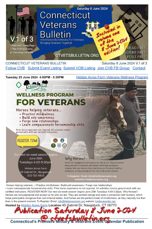 Hidden Acres Farm Veterans Wellness Program