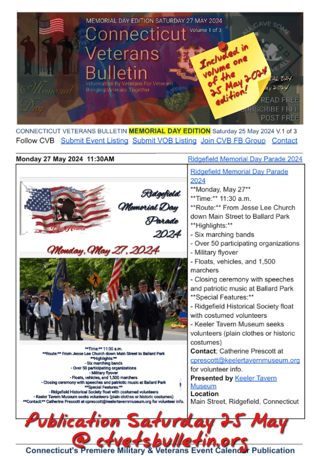 Ridgefield Memorial Day Parade 2024