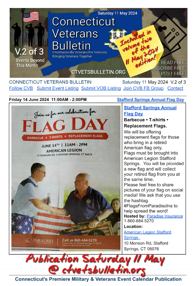 Stafford Springs Annual Flag Day