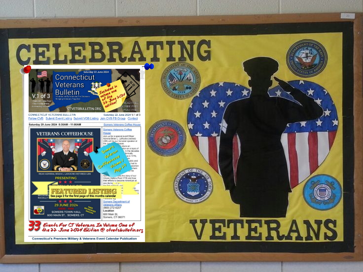 subscribe to CVB's weekly Connecticut Veterans Calendar & CVB Media Resources
