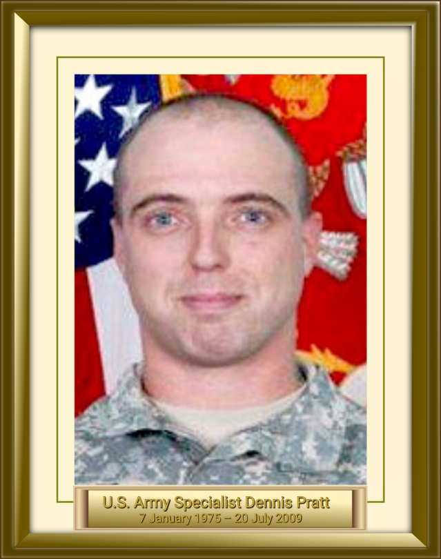 U.S. Army Specialist Dennis Pratt 7 January 1975 – 20 July 2009