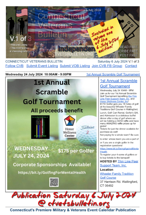 1st Annual Scramble Golf Tournament