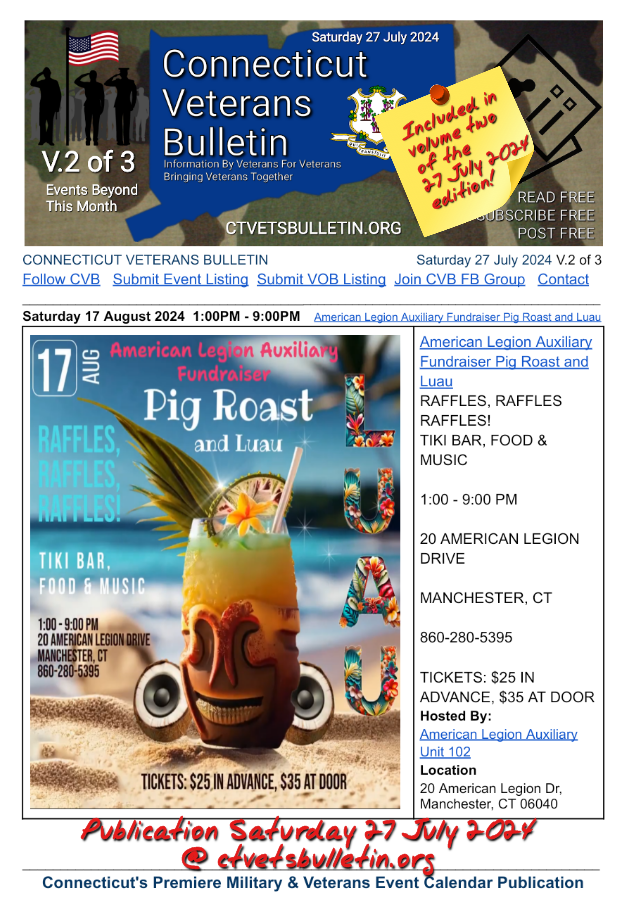 American Legion Auxiliary Fundraiser Pig Roast and Luau