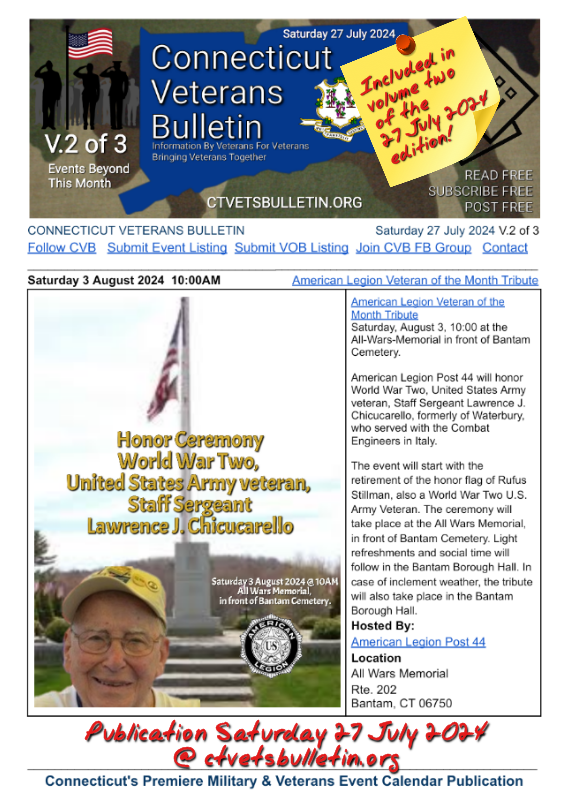 American Legion Veteran of the Month Tribute