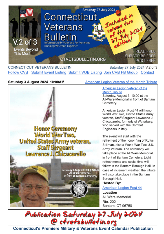 American Legion Veteran of the Month Tribute