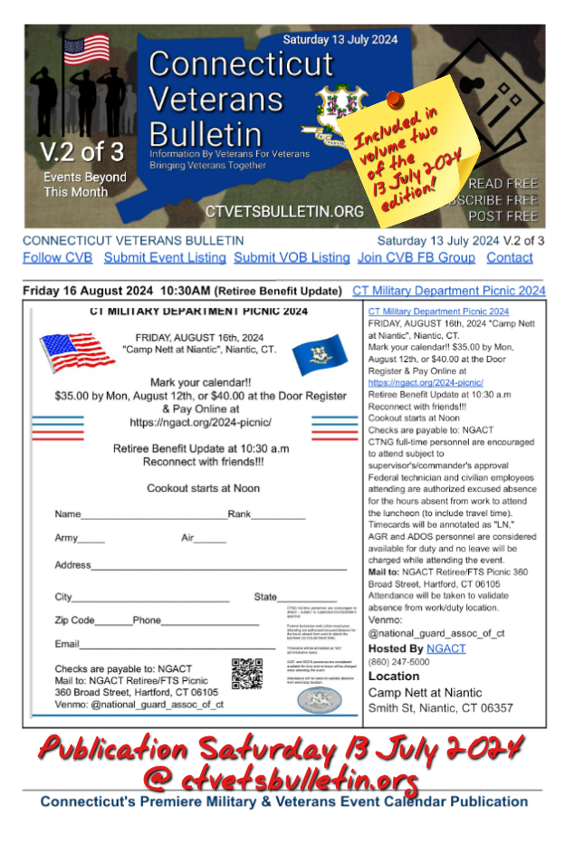 CT Military Department Picnic 2024