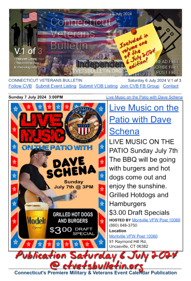 Live Music on the Patio with Dave Schena