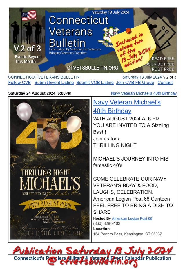 Navy Veteran Michael's 40th Birthday