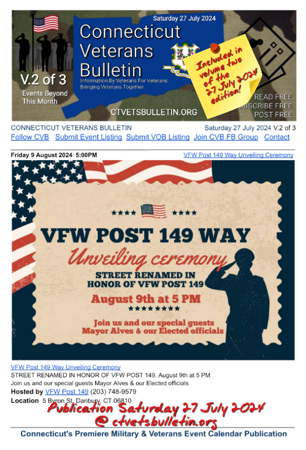 VFW Post 149 Way Unveiling Ceremony