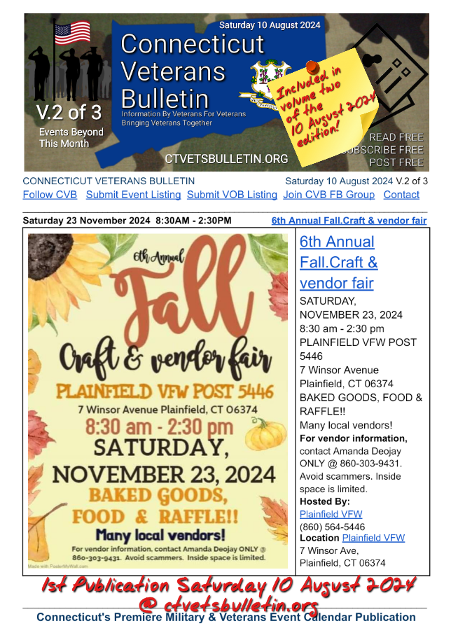 6th Annual Fall Craft & vendor fair