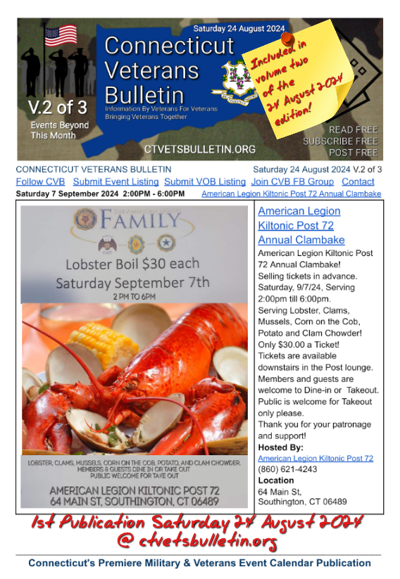 American Legion Kiltonic Post 72 Annual Clambake