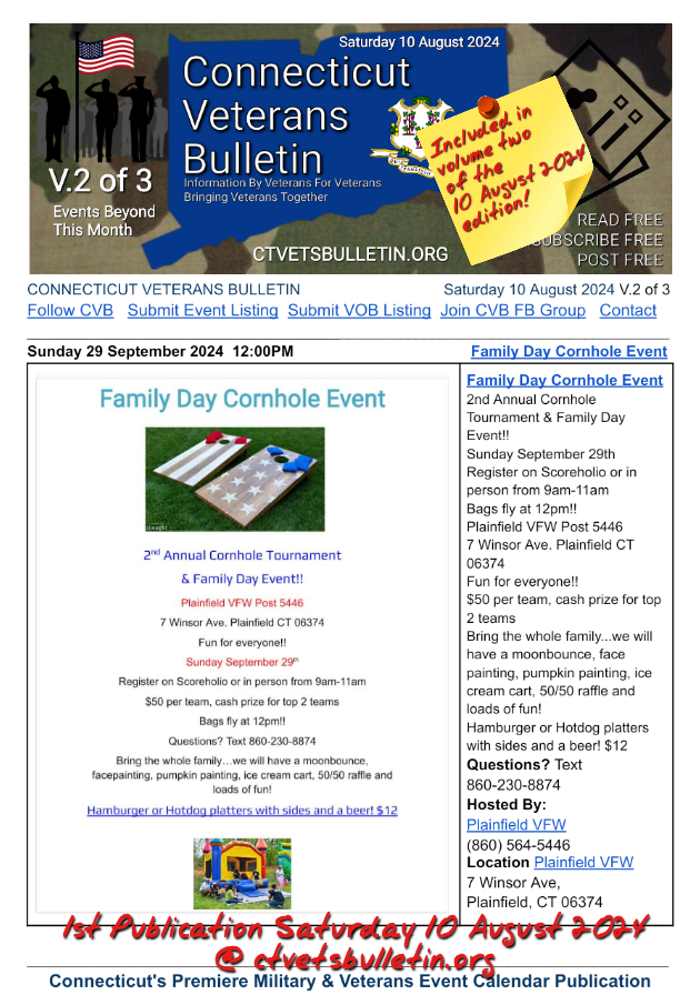 Family Day Cornhole Event