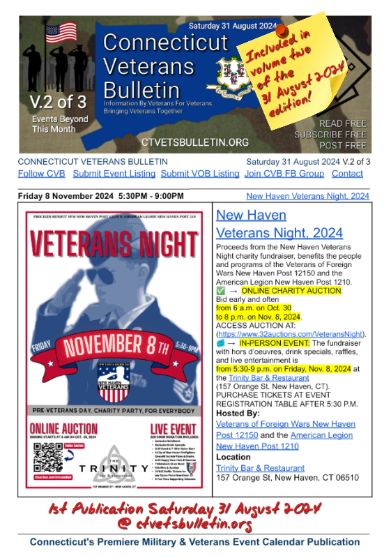 New Haven Veterans Night, 2024