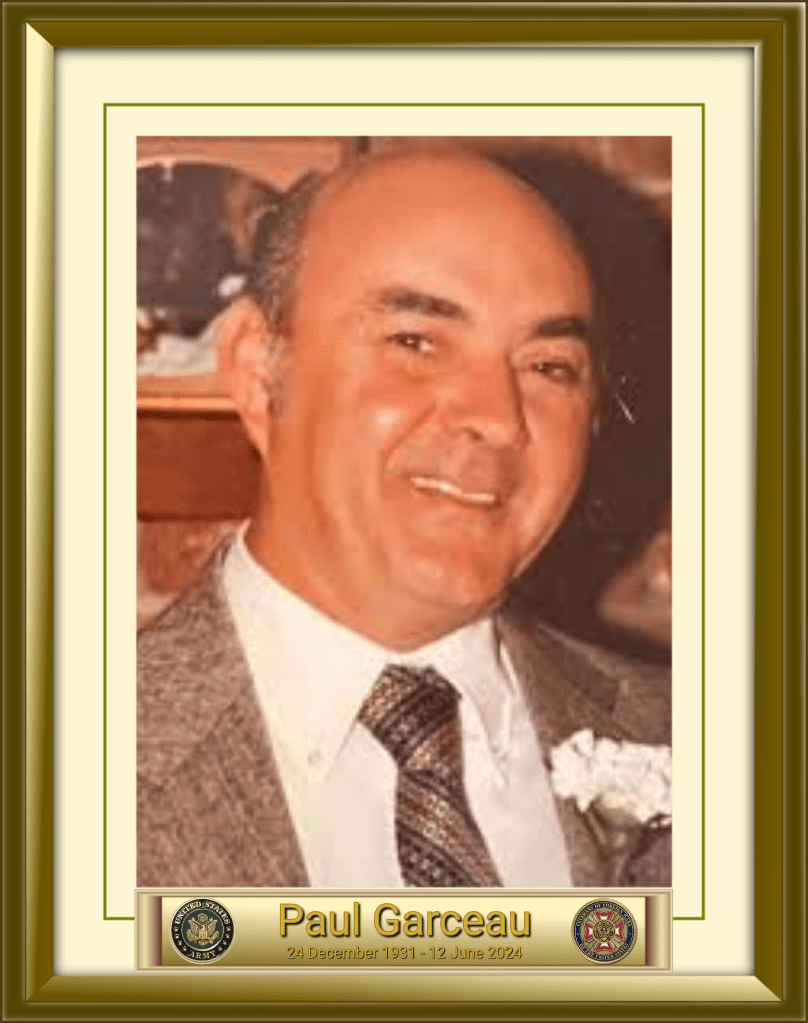 Paul Garceau 24 December 1931 - 12 June 2024