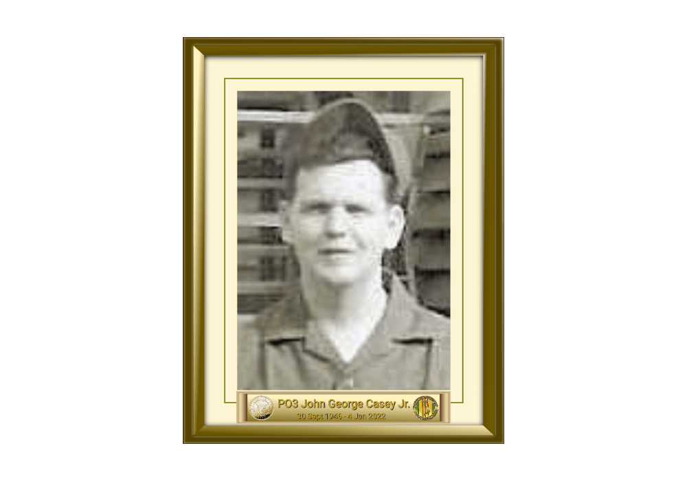 PO3 John "Jack" "George Casey Jr. US Navy, Vietnam Veteran