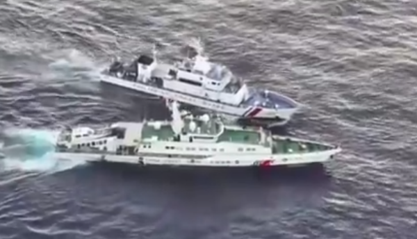Recent maritime collision between Chinese and Philippine coast guard ships in the South China Sea,