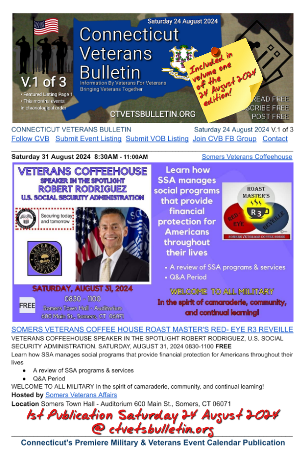 SOMERS VETERANS COFFEE HOUSE ROAST MASTER'S RED- EYE R3 REVEILLE