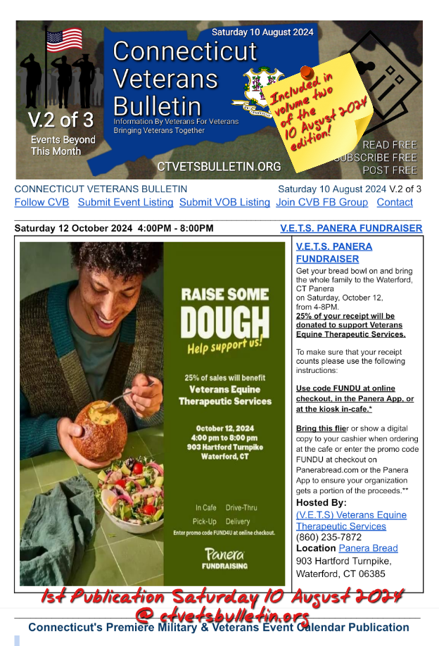 V.E.T.S. PANERA FUNDRAISER