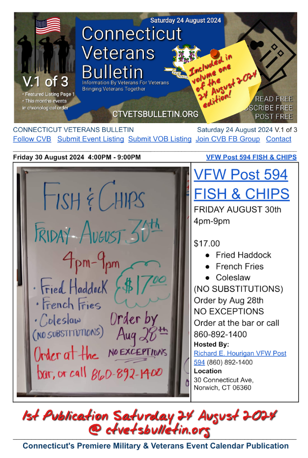 VFW Post 594 FISH & CHIPS