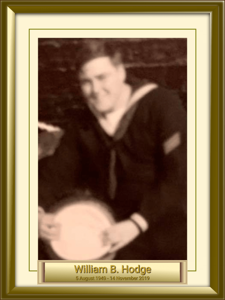William B. Hodge 5 August 1949 - 14 November 2019
