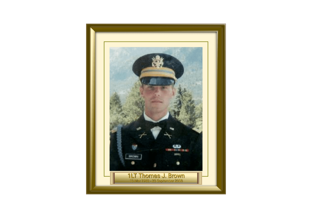 1LT Thomas J. Brown 13 Mar 1982 - 23 September 2008 featured image