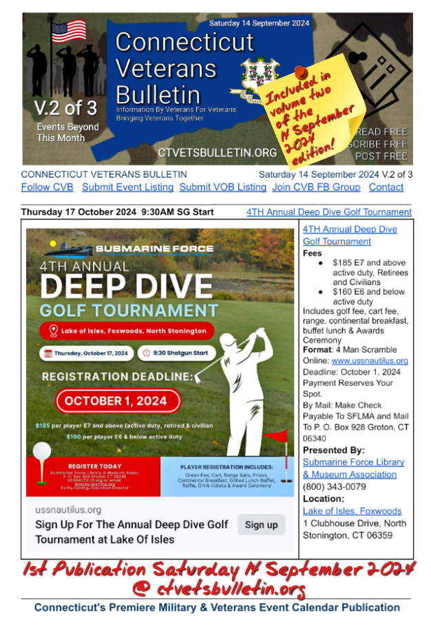4TH Annual Deep Dive Golf Tournament