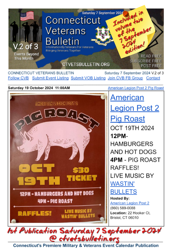 American Legion Post 2 Pig Roast