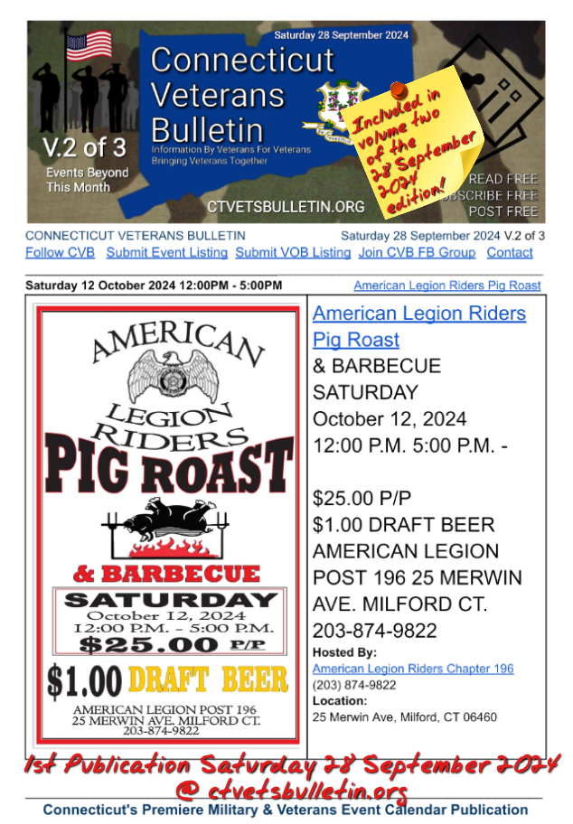 American Legion Riders Pig Roast & Barbecue