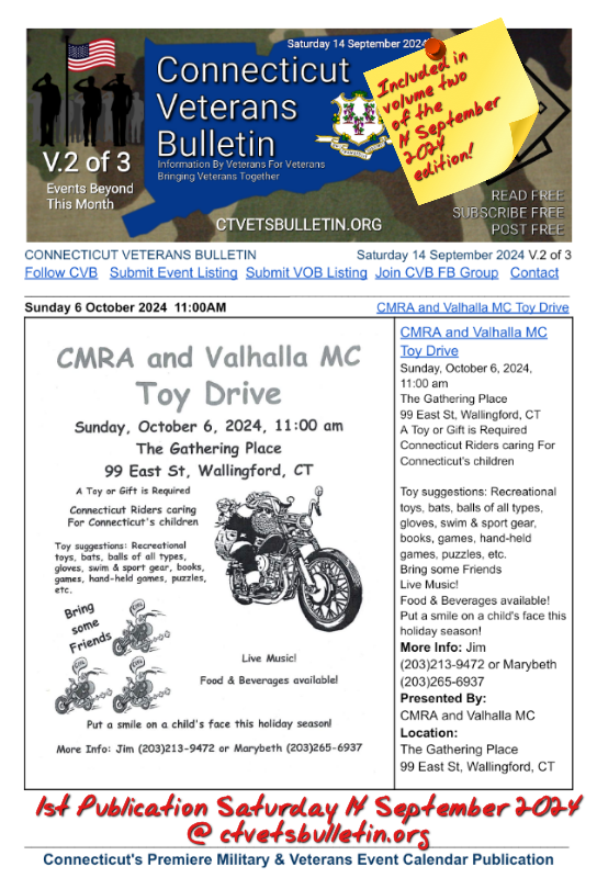 CMRA and Valhalla MC Toy Drive