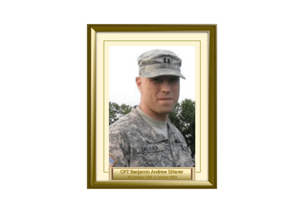 CPT Benjamin Andrew Sklaver 22 October 1976 - 2 October 2009 featured