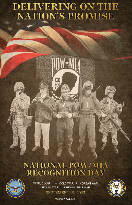 DPAA 2025 Poster Honoring Missing Service Members Defense POW/MIA Accounting Agency