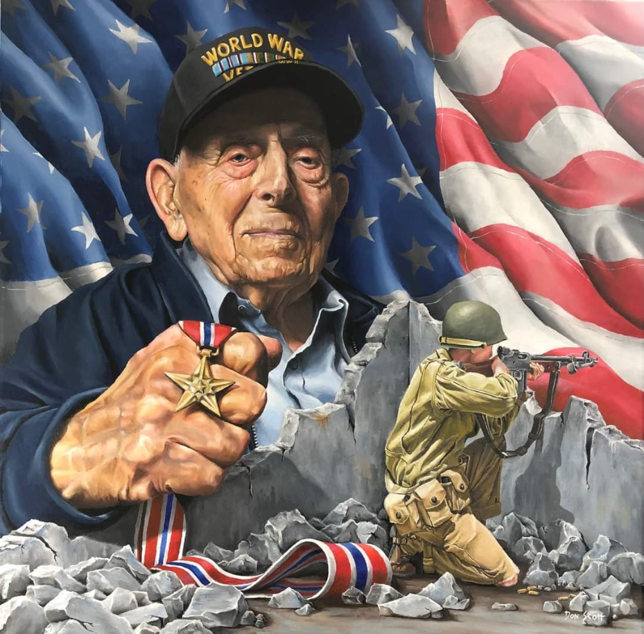 Drive-by Birthday Parade for Rosario Lombardo, WWII Army Veteran turns 100