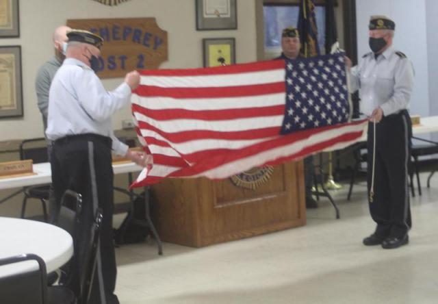 Flag flown in honor of Iwo Jima