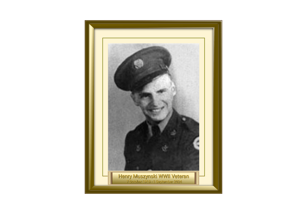 Henry Muszynski WWII Veteran 7 October 1919 - 1 September 2024 featured image