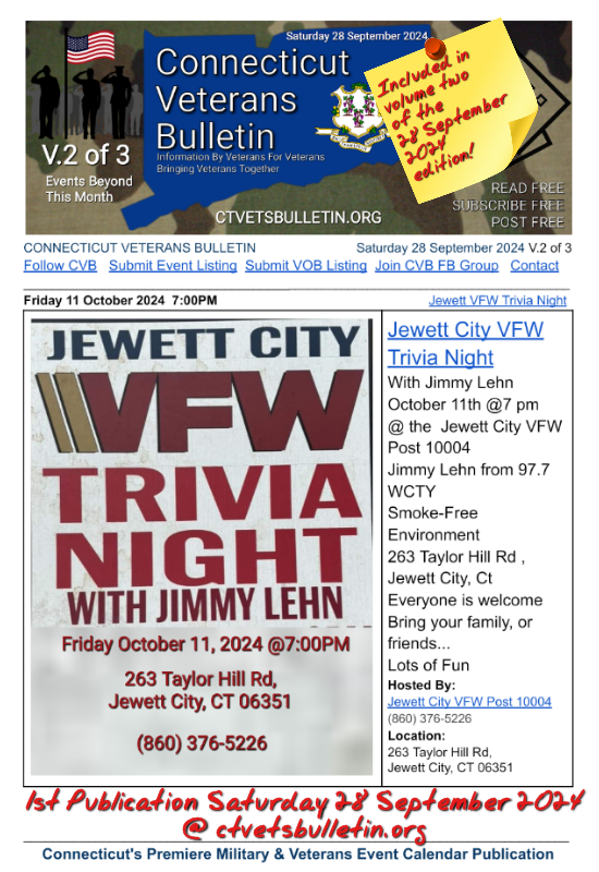 Jewett VFW Trivia Night