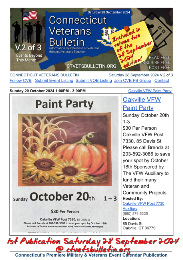 Oakville VFW Paint Party