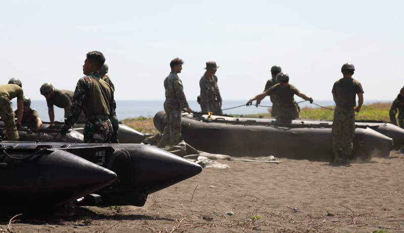 U.S. Marines of Alpha Company, 1st Battalion, 1st Marine Division, participate in Super Garuda Shield 2024