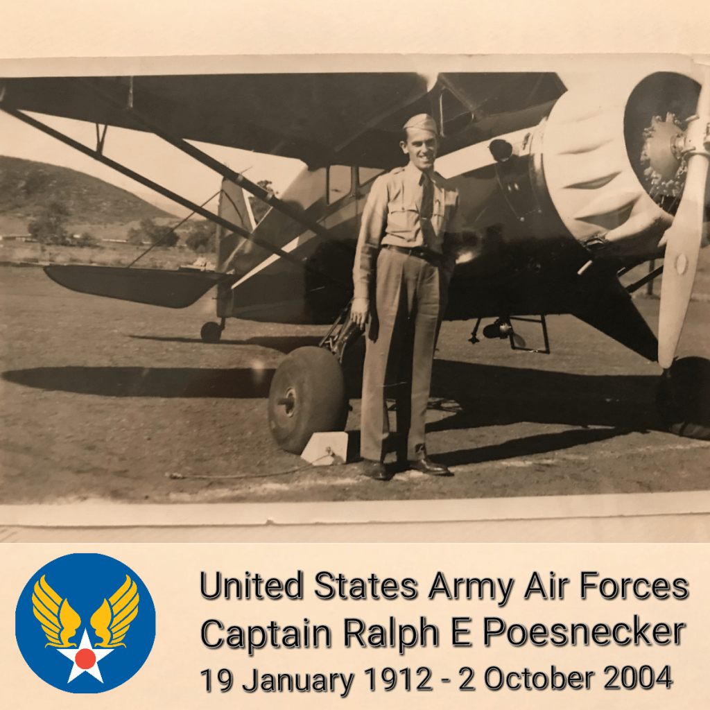 United States Army Air Forces Captain Ralph E Poesnecker 19 January 1912 - 2 October 2004