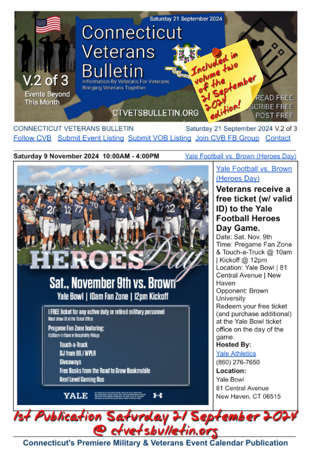 Yale Football vs. Brown (Heroes Day)