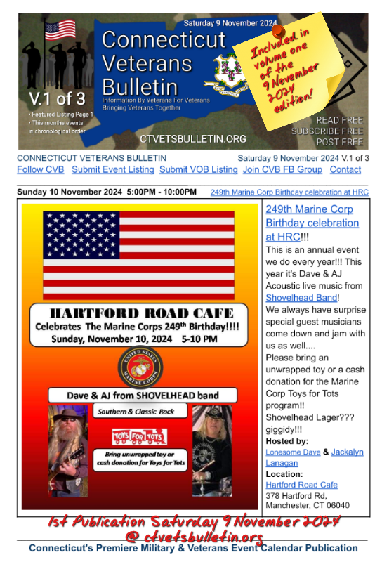 249th Marine Corp Birthday celebration at HRC