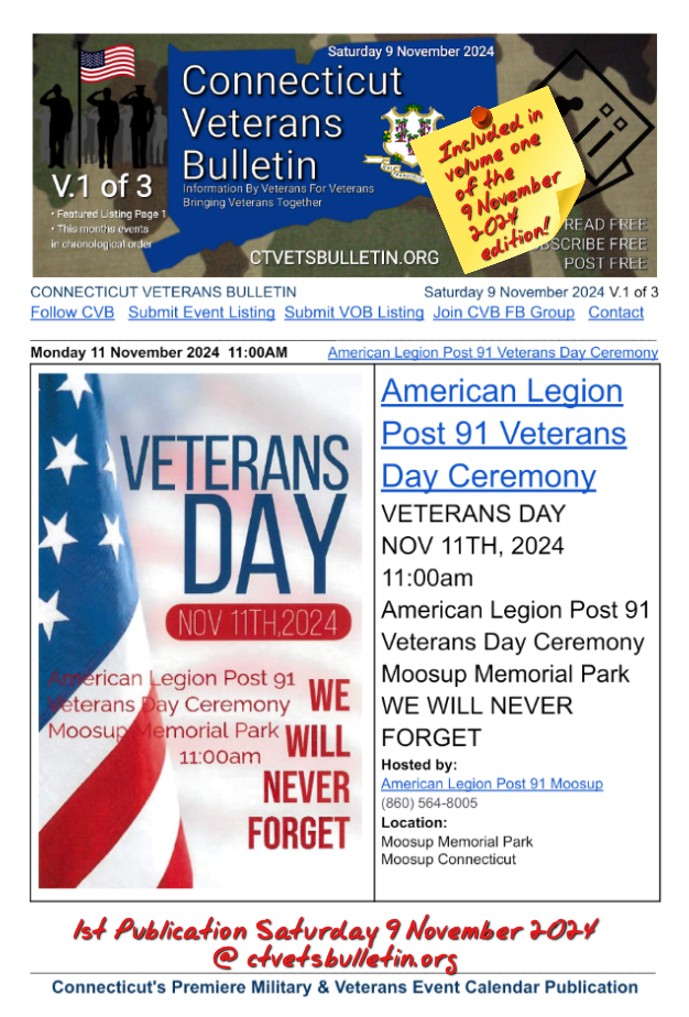 American Legion Post 91 Veterans Day Ceremony