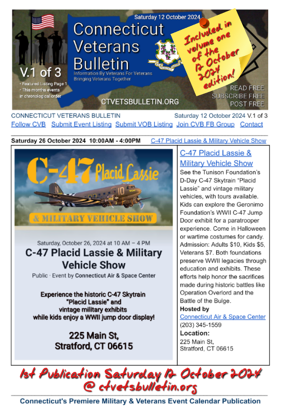 C-47 Placid Lassie & Military Vehicle Show